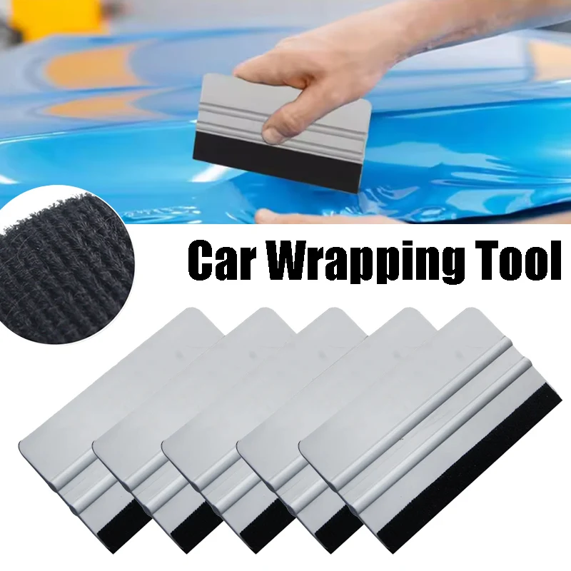 Auto Vinyl Wrap Tool Kit Includes Scratch-Free Squeegee Large Square Scraper Essential Car Film Installation Tools for Beginners
