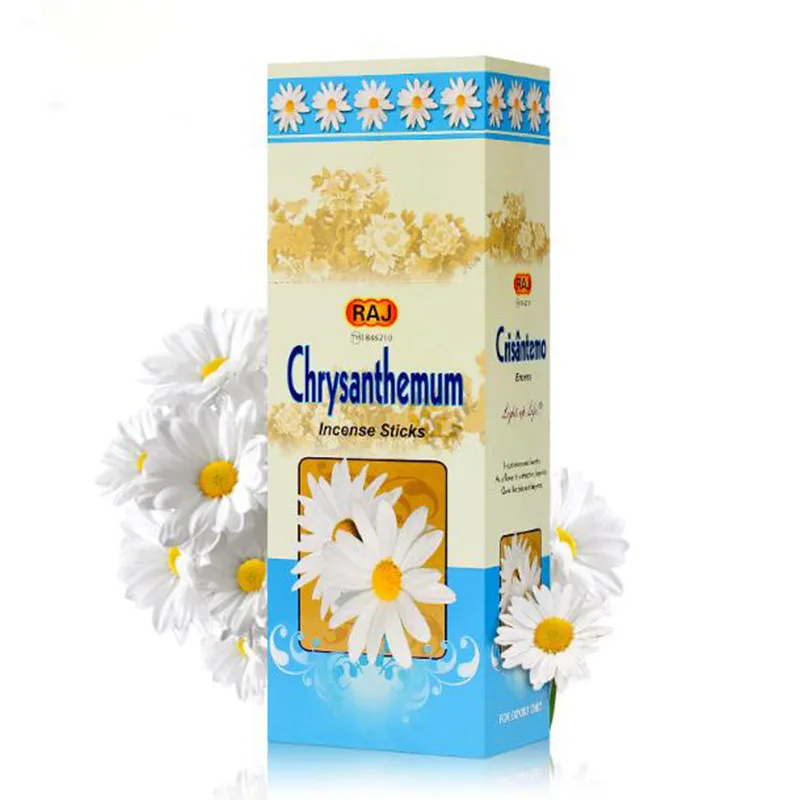Big Box Chrysanthemum Flavor Fragrance Incense Stick Aroma Incense 6 Small Boxes 120 Sticks for Tea House Indoor Use