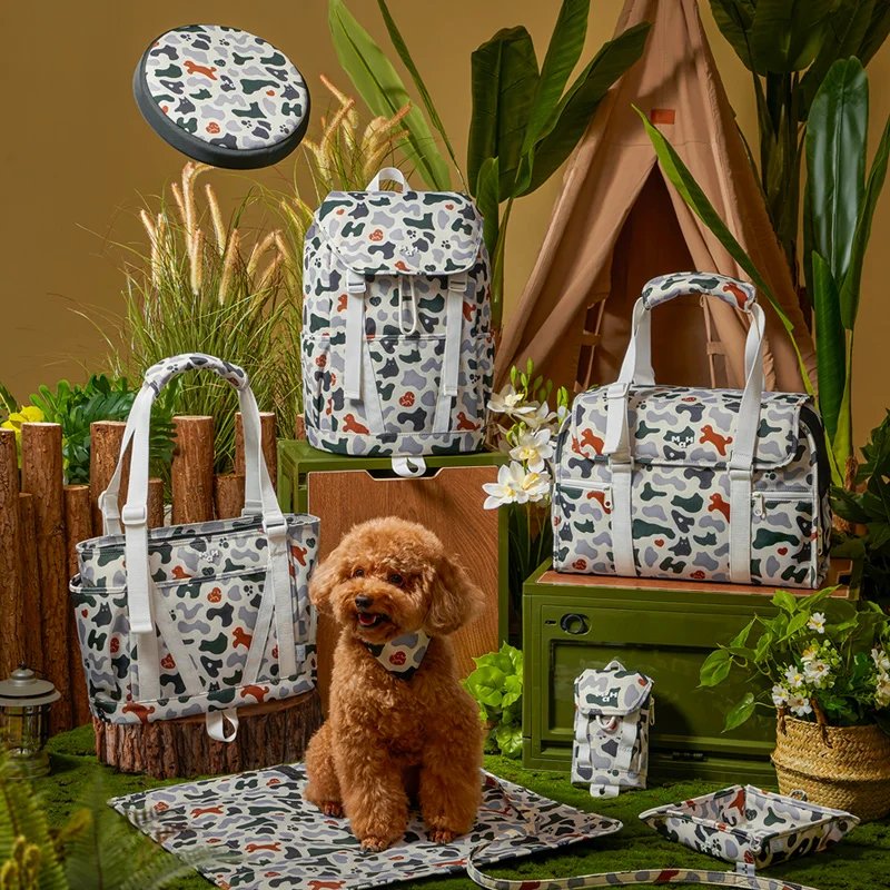 【Pet Series】MAH2023 new pet camouflage poop pick-up bag with convenient storage for dogs and cats