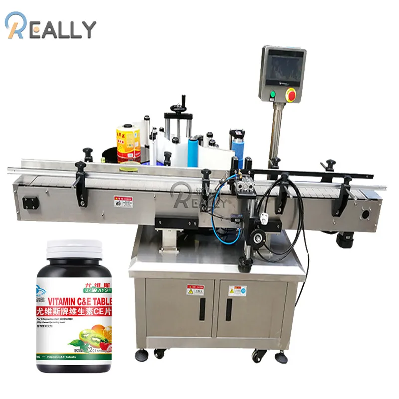 Industrial Automatic Bottle Label Plastic Cup Labeller Soft Drink Labeling Machine