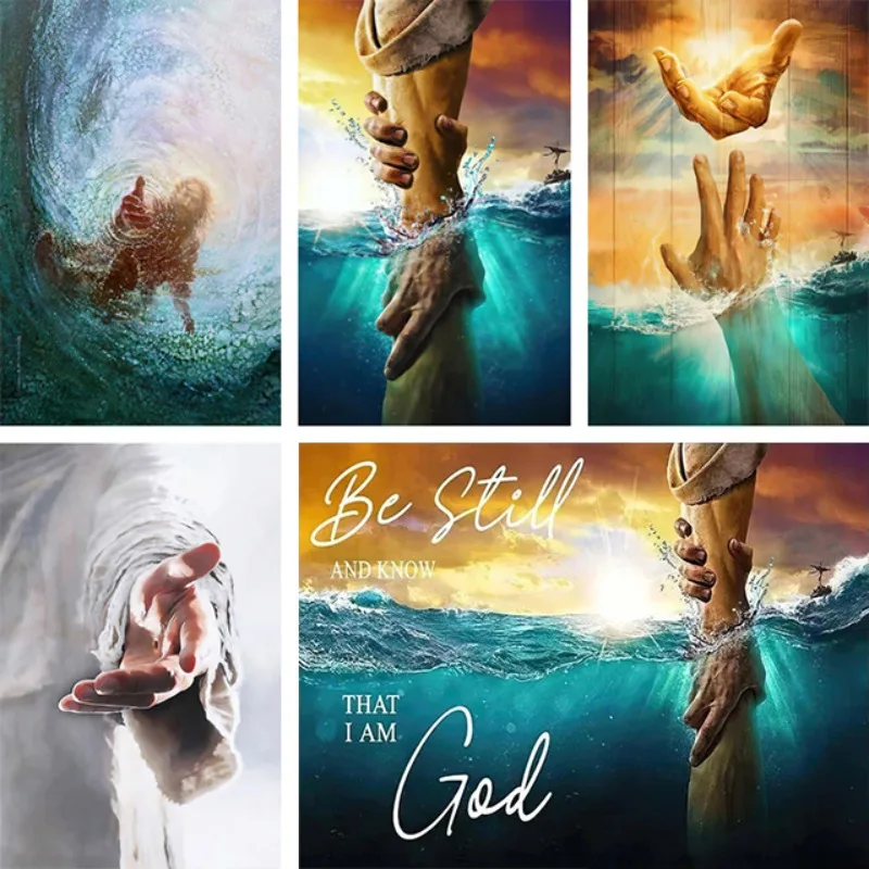 

Jesus The Hand of God Canvas Painting Decorative Christian Art God Wall Art Picture Printing Poster Image Bedroom Decoration