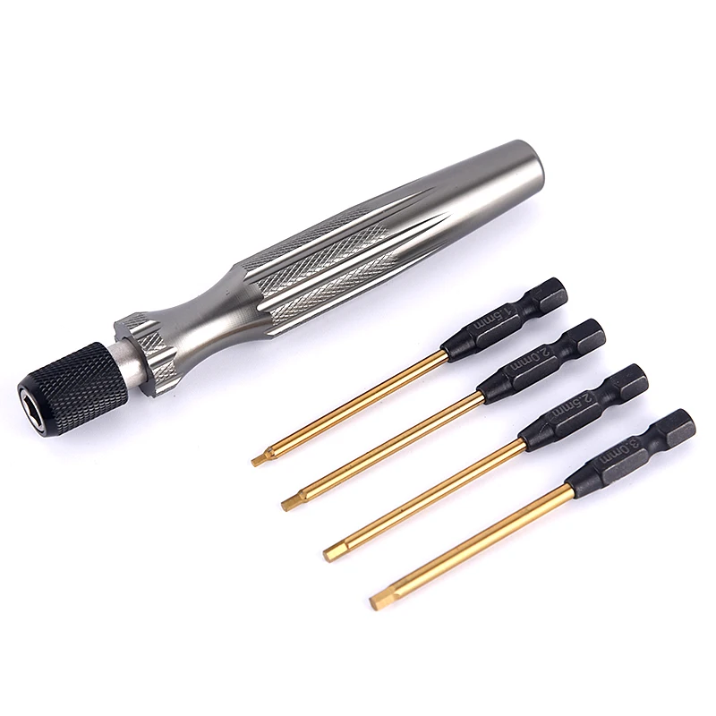 4 in 1 RC Tools Set Kit Hexagonal Screw Driver Bits Hex Screwdriver for Remote Control Boat Car Building Parts Model TH22945