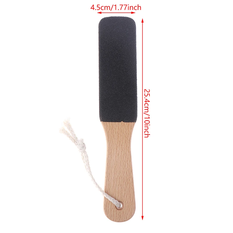 1PCS Professional Pedicure Rasp Tool For Dead Skin Crack Heels Beech Wood Foot File Rasp Callus Remover Foot Scrubber