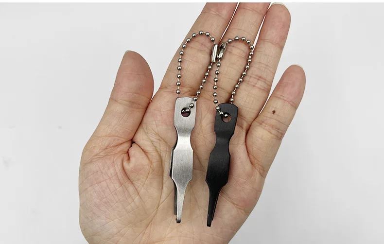 ShareShark Edelstahl-Köderringöffner, Schnellöffner für Sprengringe, Angelschnurzange, Angelzubehör – Detail 8