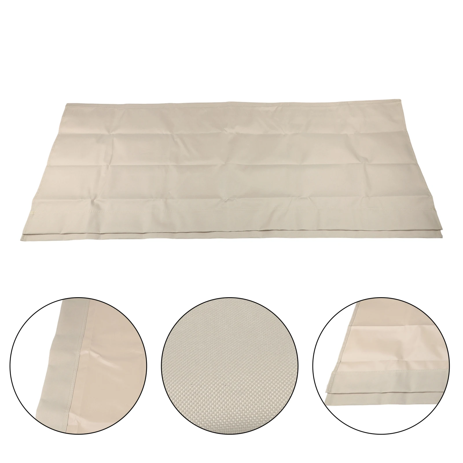 Beige 600D Outdoor Swing Seat Waterproof Garden Furniture Protector For Patio Yard Shade Structure Easy Clean Dustproof