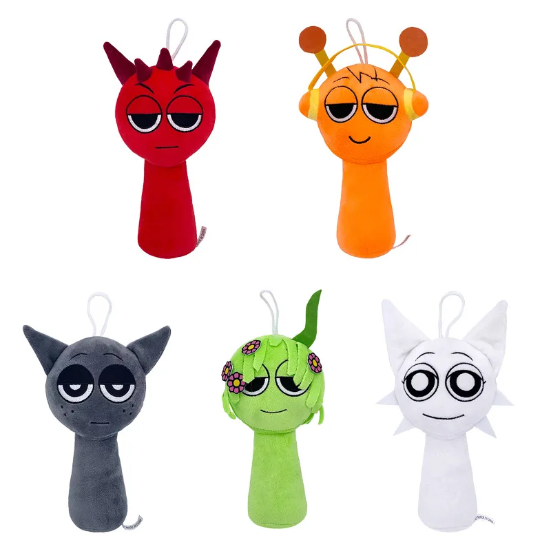 Sprunki Cartoon Action Figure Toys Oren Wenda Incredibox Pillow Children Charm Collection Ornament Game Peripheral Doll