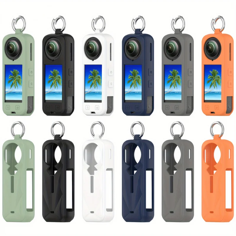 Protective Storage Case for Insta360 X5/X4 Soft Anti-Collision Portable Compact Cover Durable Shell for Travelers Vloggers