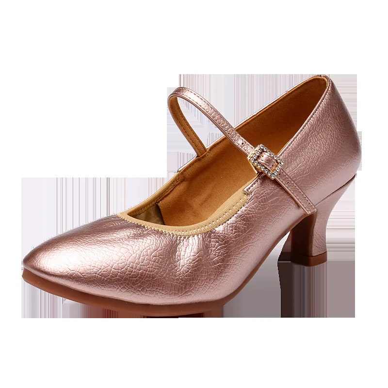 Moderne Tanzschuhe für Damen und Mädchen, Tanzschuh mit hohen Absätzen, Ballsaal, Wildleder, Gummisohle, lateinamerikanische Tanzschuhe für Damen, 5 cm/3 cm Absatz