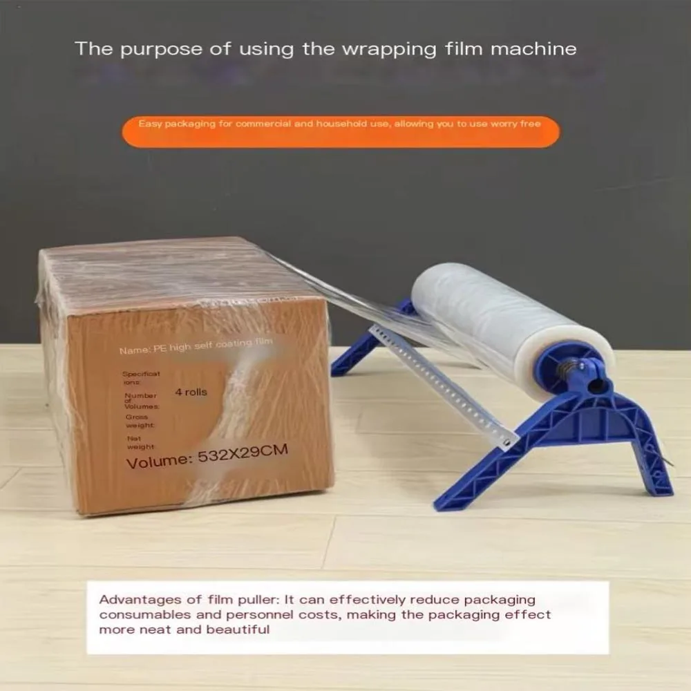 

Wrapping Film Packaging Machine Cling Film Capsule Apparatus Cuttable Wall Mounted Commercial Desktop Packing Manual Support