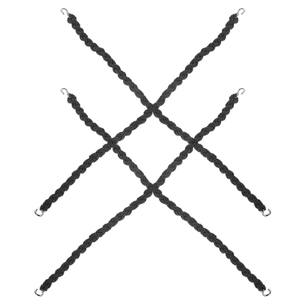 

2Pairs Outdoor Elastic Boot Straps Metal Hooks Leg Tie Ropes Hiking Camping Adjustable Length Boot Accessories