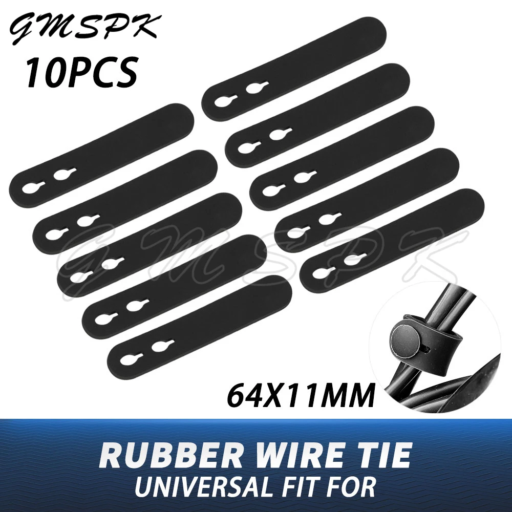 Motorcycle Rubber Bandage Oil Pipe Hose/Throttle/Brake Clutch Cable/Wire Fixing Tension Strap Tie Fit for Duke BMW Ducati Yamaha