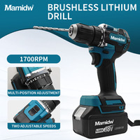 Mamidw DDF487 1700RPM Cordless Driver Drill Brushless Electric Impact Screwdriver LED Power Tool For 18V Makita PIN Battery