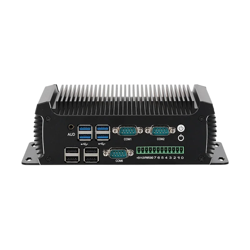 Промышленный мини-ПК Helorpc 2LAN6COM с поддержкой Inter N97 Компьютер Wi-Fi Linux с 2xHDMI 5xUSB2.0 3xUSB3.0 Windows10 Готовый