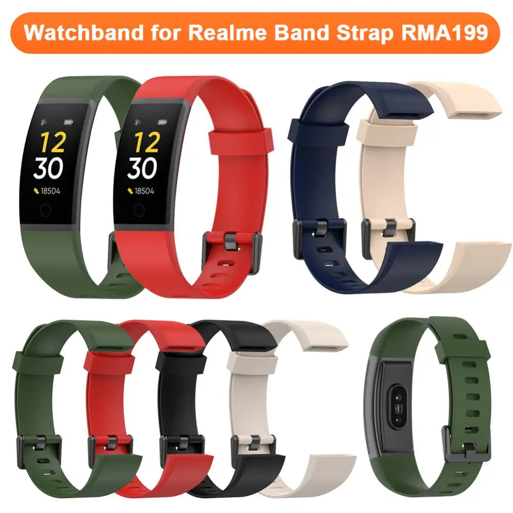 for Realme Band Strap RMA199 Watch Band Silicone Official Bracelet Replacement Wristband Wirst Strap for Realme Band