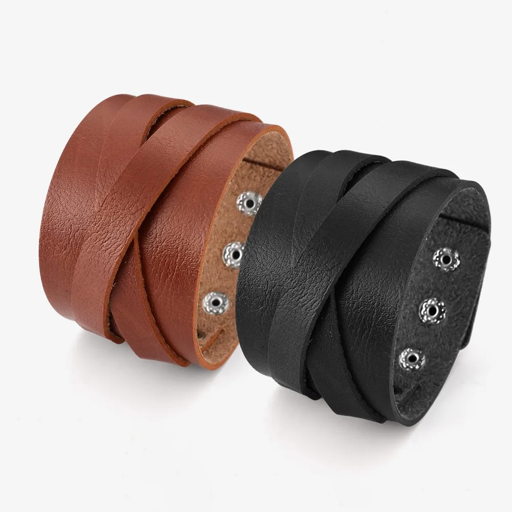 Trend Multi-Layer Leather Braided Diy Letter X Bracelet Charm Men's Bracelet New Fashion Hip Hop Punk Jewelry Accessories Gift