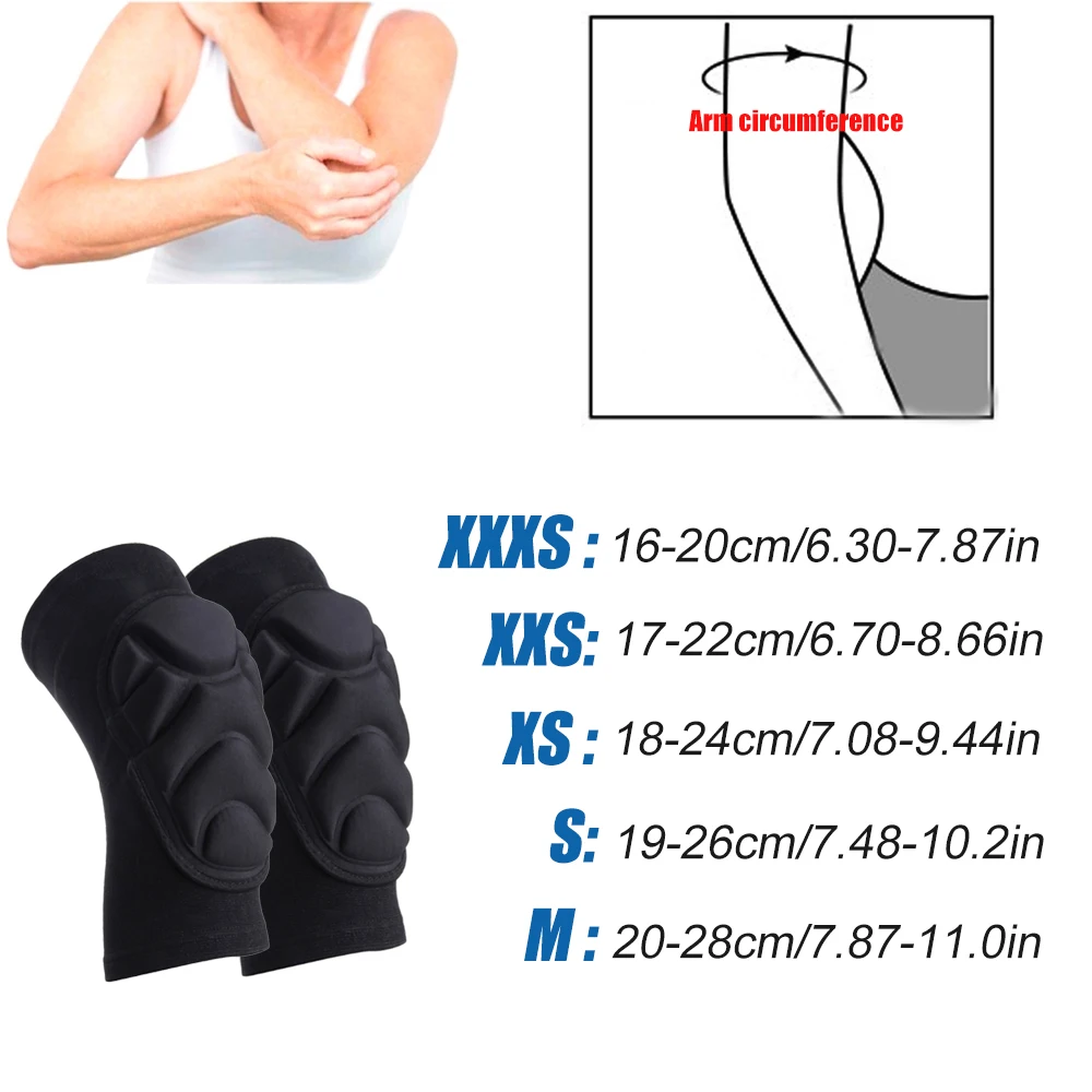 1Pair Thick Sponge Knee/Elbow Pads Sleeve Guard Collision Avoidance Sport Protective Kneepad Football Knee Brace for Child Youth