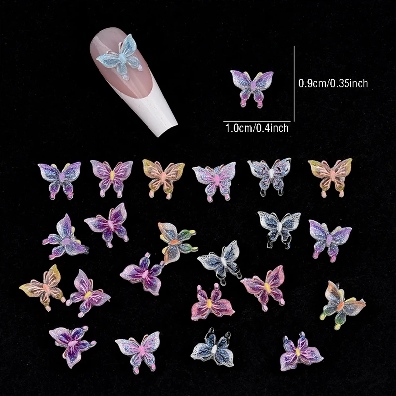 سحر الأظافر اللامعة لفن الأظافر ، اكسسوارات الديكور الراتنج ، فن الأظافر ، 3d ، 50 ،