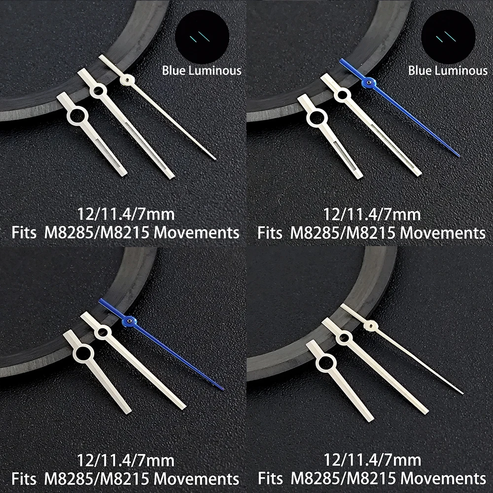 

High Quality Watch Hands Blue Green Luminous Fits 8285/8215 Movement Watch Pointer Accessories Watch Parts For Wristwatches