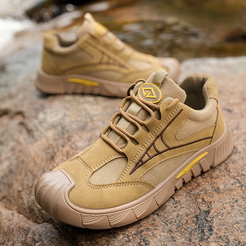

2025 Outdoor Work Shoes Comfortable Wear-Resistant Low-Top Casual Men's Shoes Fashion Casual Men's Anti Slip Labo Shoes
