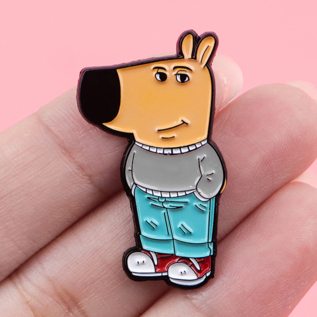 لطيف القرش دبابيس للنساء كول غي المينا دبوس الدماغ يقتبس شارة معدنية مجوهرات الملابس على ظهره اكسسوارات الأصدقاء هدية #2