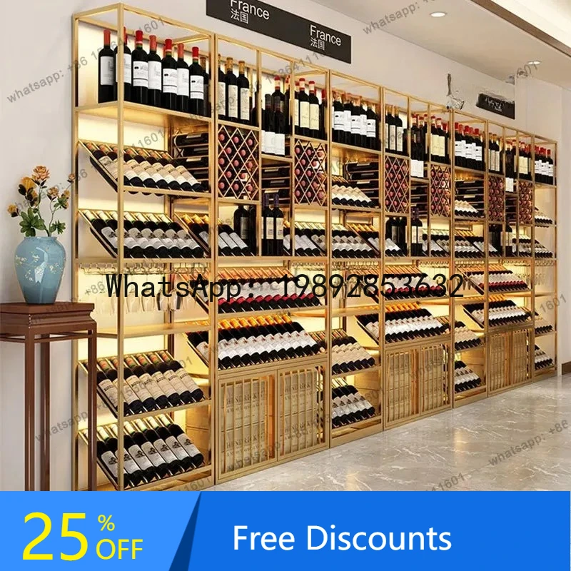 

LL Хранение Роскошный держатель для вина Минималистичный мужской дисплей Держатель для бутылок в гостиной Полка для хранения бутылок Botellero Vino Bar