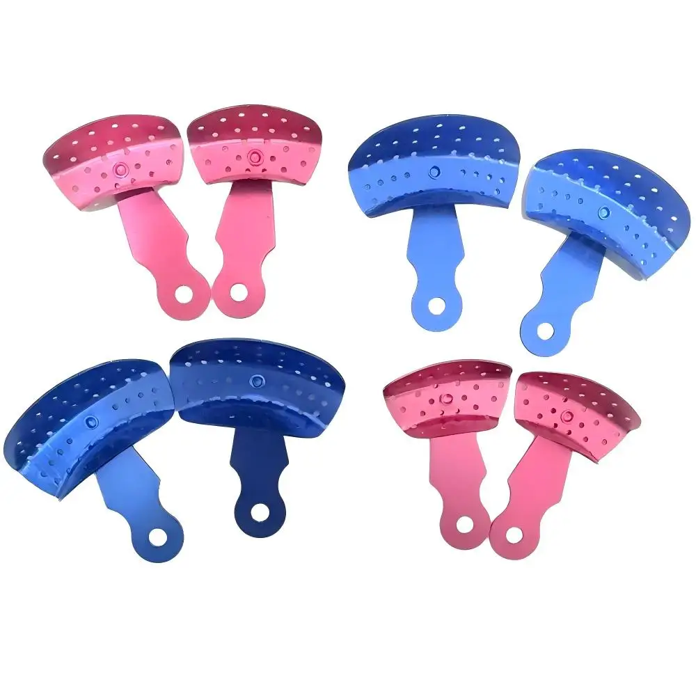  Autoclavable Dental Aluminum Local Impression Tray Adjustable Flexible Design Adult Kids Oral Cavity Dentistry Tools