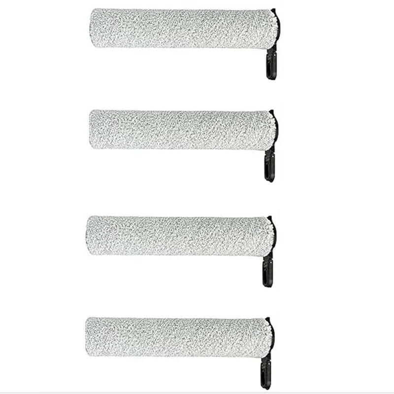 【Coupon!】For Tineco Floor ONE S7 Steam Floor Scrubber Cleaner 4 Pcs Roller Brush Spare Parts Replacement