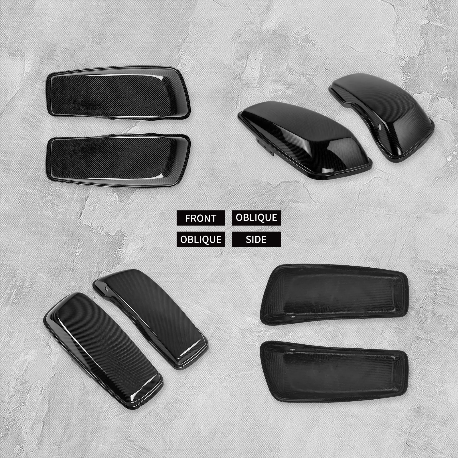 

Motorcycle Saddlebag Saddle Bag Lids Cover For Harley Touring 2014-2023 Road King Electra Glide Street Glide Ultra-Classic