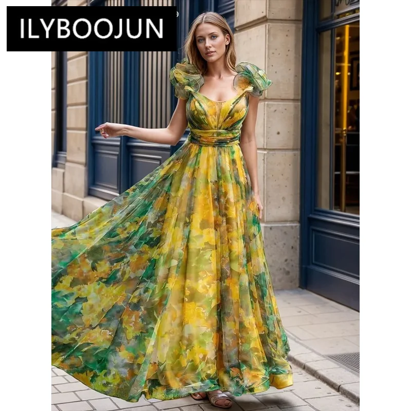 

ILYBOOJUN Colorblock Sexy Long Dresses For Women Deep V Neck Sleeveless High Waist Backless Minimalist Dress Female Clothes