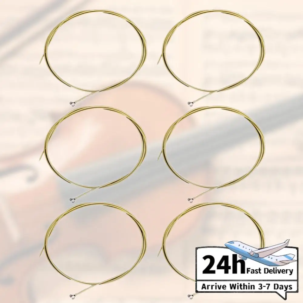 6pcs Musical Instrument Accessories Stainless Steel Folk Guitar Strings Parts Professional Replacement  Gift for Beginner