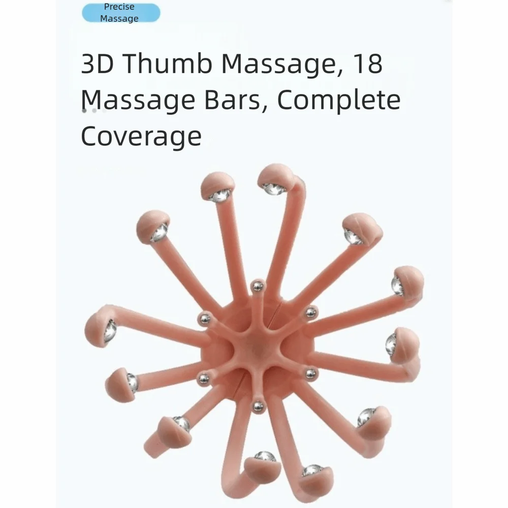 أداة شفاء قابلة للفصل مدلك الرأس محمول متعدد الوظائف مدلك فروة الرأس خفيف الوزن للاسترخاء مدلك منزلي