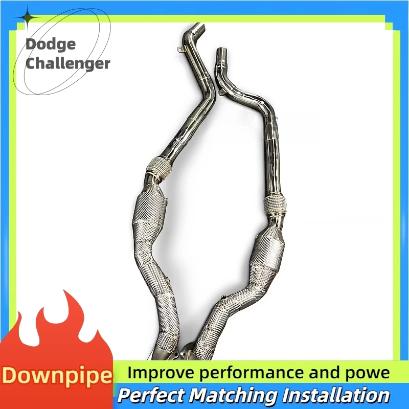 For Dodge Challenger 3.6 2009-2021 Car Exhaust System stainless steel without Cat Down Pipe