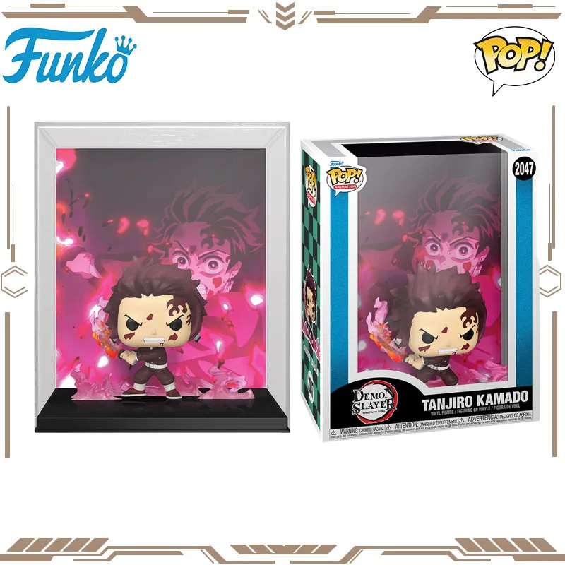 

Funko POP GAME COVEROriginal Demon Slayer Kamado Tanjirou экшн-фигурки игрушки для мальчиков и девочек подарок Коллекционная модель украшения