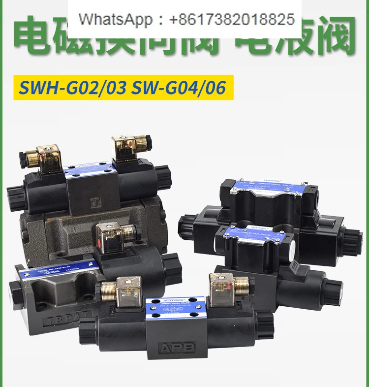 C4 Hydraulic D2 Solenoid Valve SWH-G02-C2-D24 C3B C6 B2S G03 Electro-hydraulic Valve SW-G04 G06