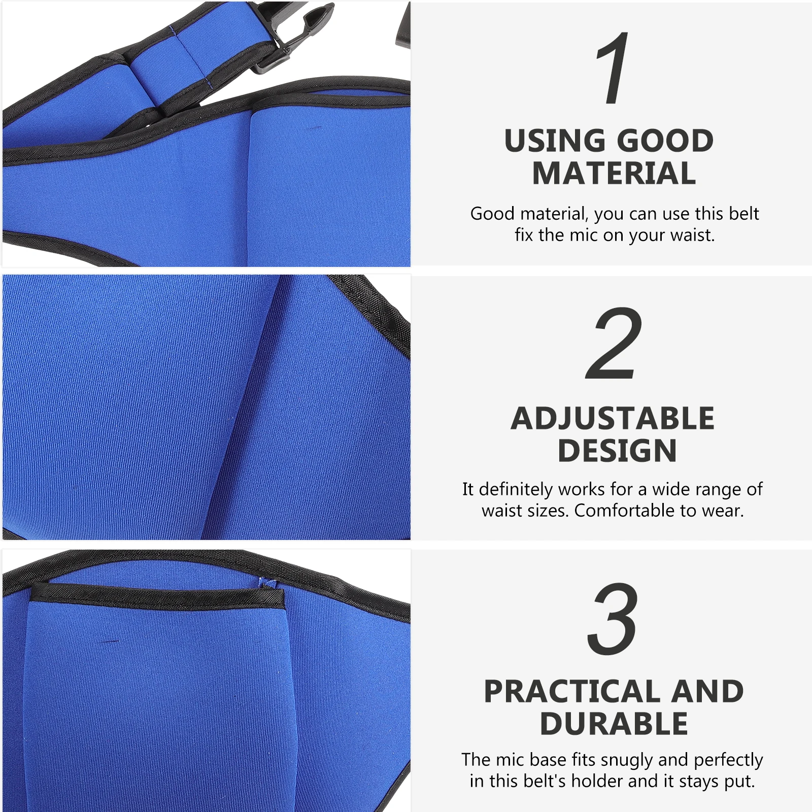 

Microphone Belt Bag Wireless Transmitter Workout Pouch Fitness Neoprene Durable Portable Devices Reinforced Edge Mic Waist