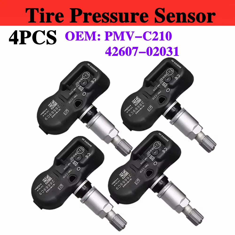 Tire Pressure Sensor 433MHz PMV-C210 42607-02031 TPMS For Lexus CT ES LS RX Toyota Camry Corolla Hiace Prius Venza Yaris Hiace
