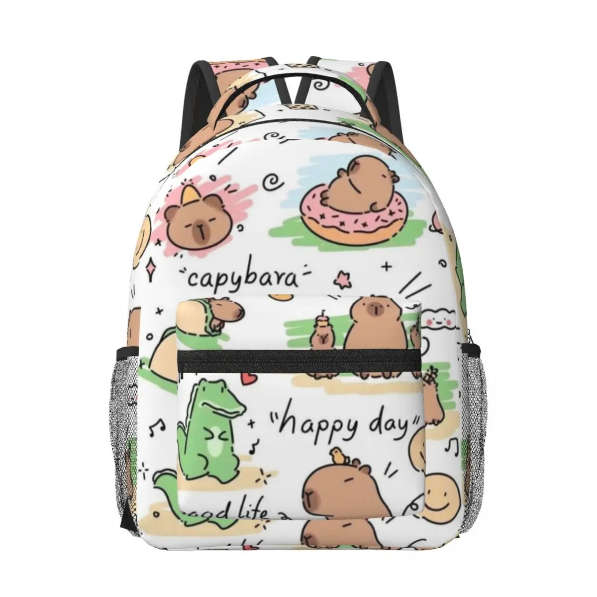 Mochila Capybara para hombres y mujeres, moda, estudiante, negocios, mochila, bolso de hombro universitario, 17 pulgadas