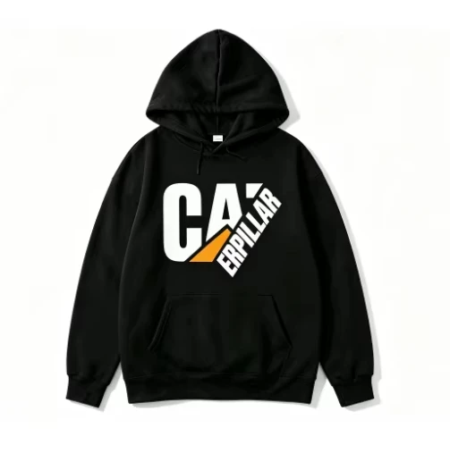 2026 New Unisex Oversized Engineer Hoodie Autumn Winter Streetwear Workwear Letter Front Print Hooded Sweatshirt