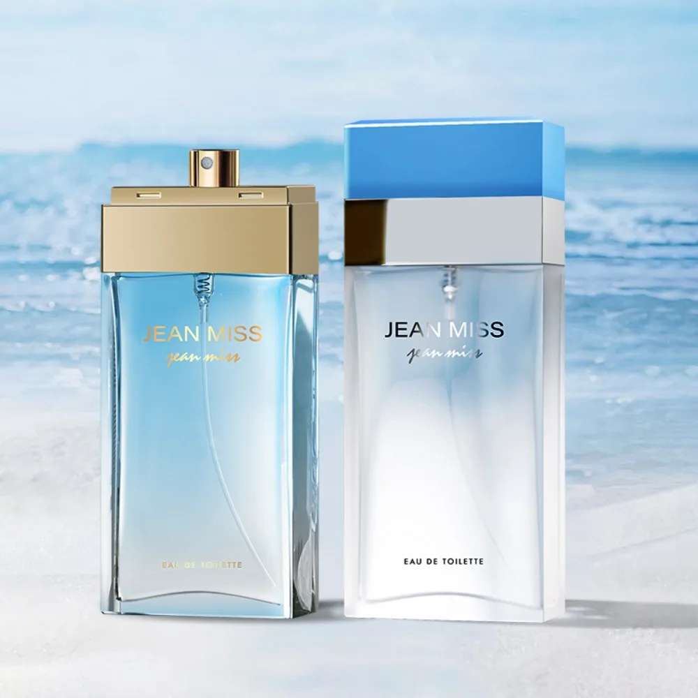 Fragancia floral marina azul claro para mujer con aroma duradero Allure azul claro: un perfume ligero con notas afrutadas de limón