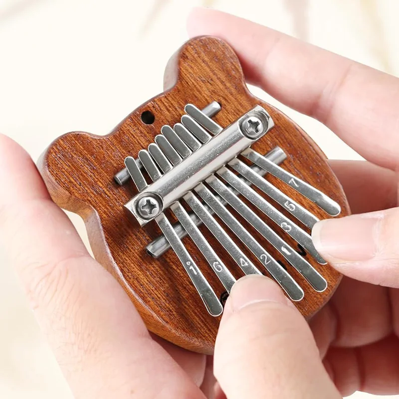 

Mini Kalimba Exquisite Finger Thumb Piano 8 Key Musical Instrument Toys For Kids And Adults Gifts To Relieve Stress And Anxiety