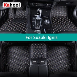 KAHOOL Custom Car Floor Mats For Suzuki Ignis 2015-2023 Auto Carpets Foot Coche Accessorie