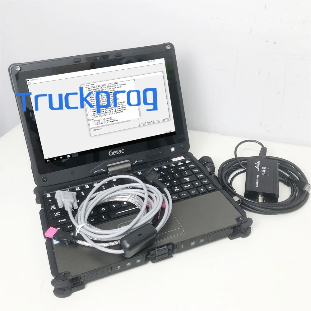 Touchscreen V110 Laptop for Linde Canbox-USB LSG Forklift Tool for Linde Doctor Pathfinder Forklift Truck Diagnostic Tool