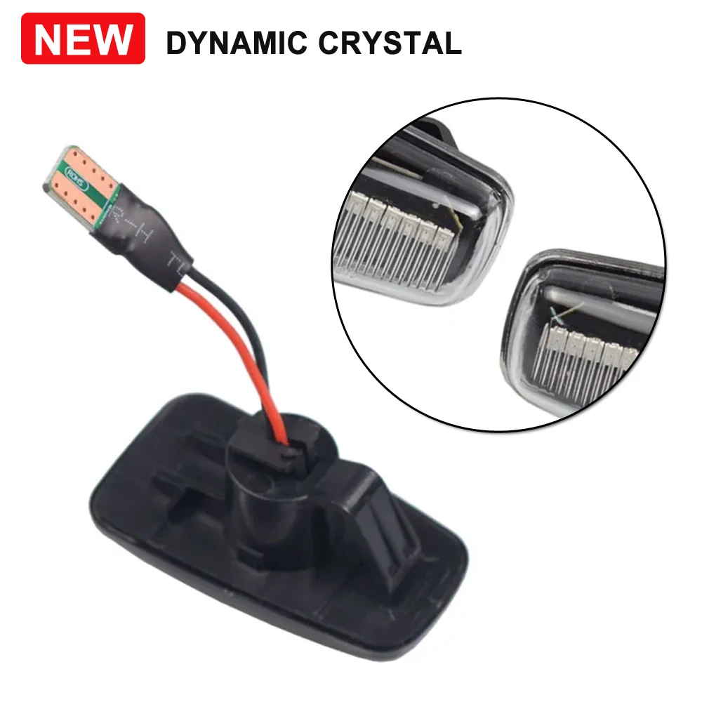 Flashing Car Turn Signal Lamps Side Marker Lights Lateral LED For