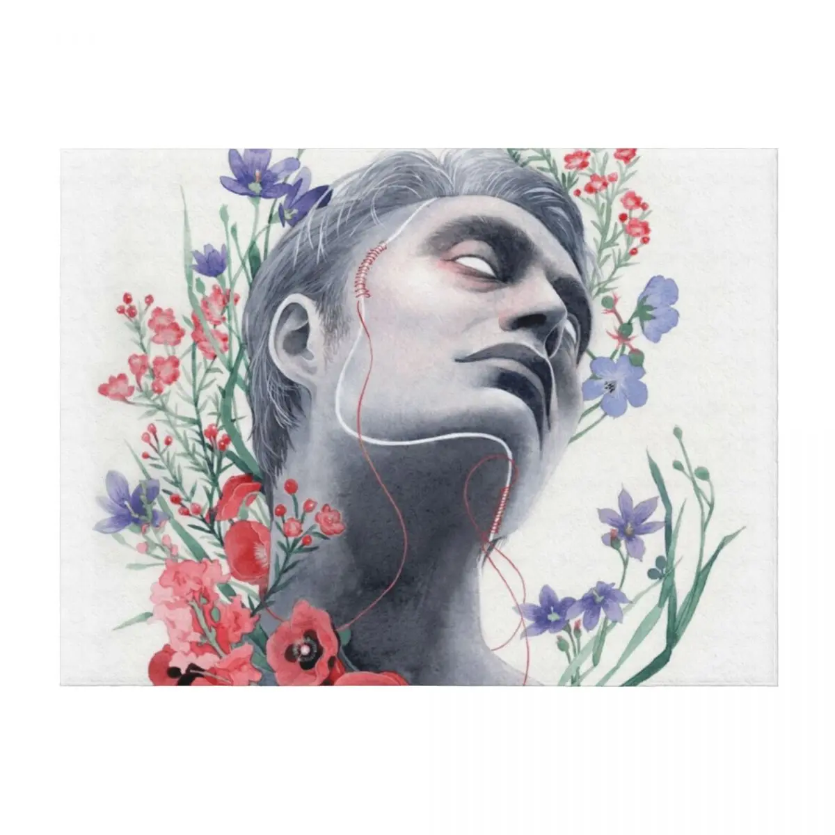 

Pride / Hannibal Lector / Mads Mikkelsen Throw Blanket Bed Summer Decoratives Sofa Blankets