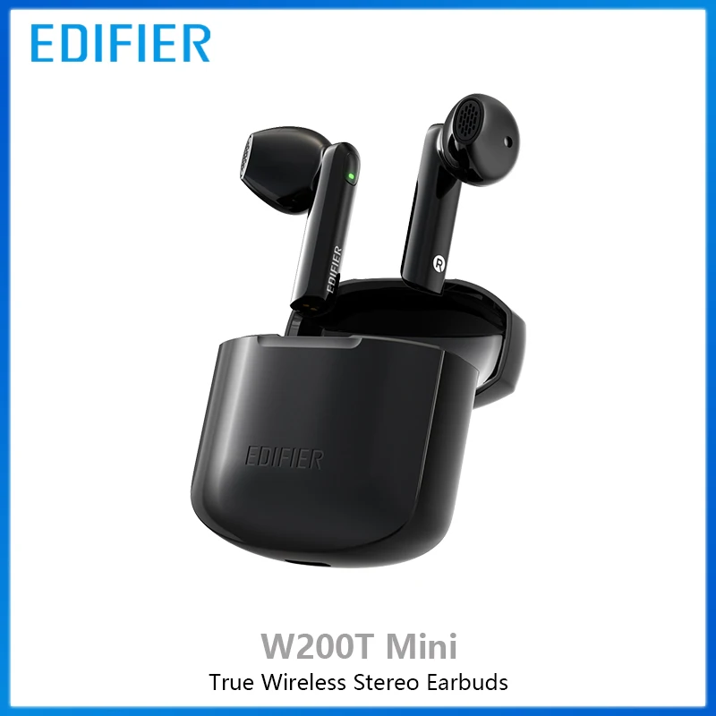 

EDIFIER W200T Mini Ture беспроводные Bluetooth V5.1 наушники 13 мм драйвер блок аудио кодирования Поддержка aptX, SBC