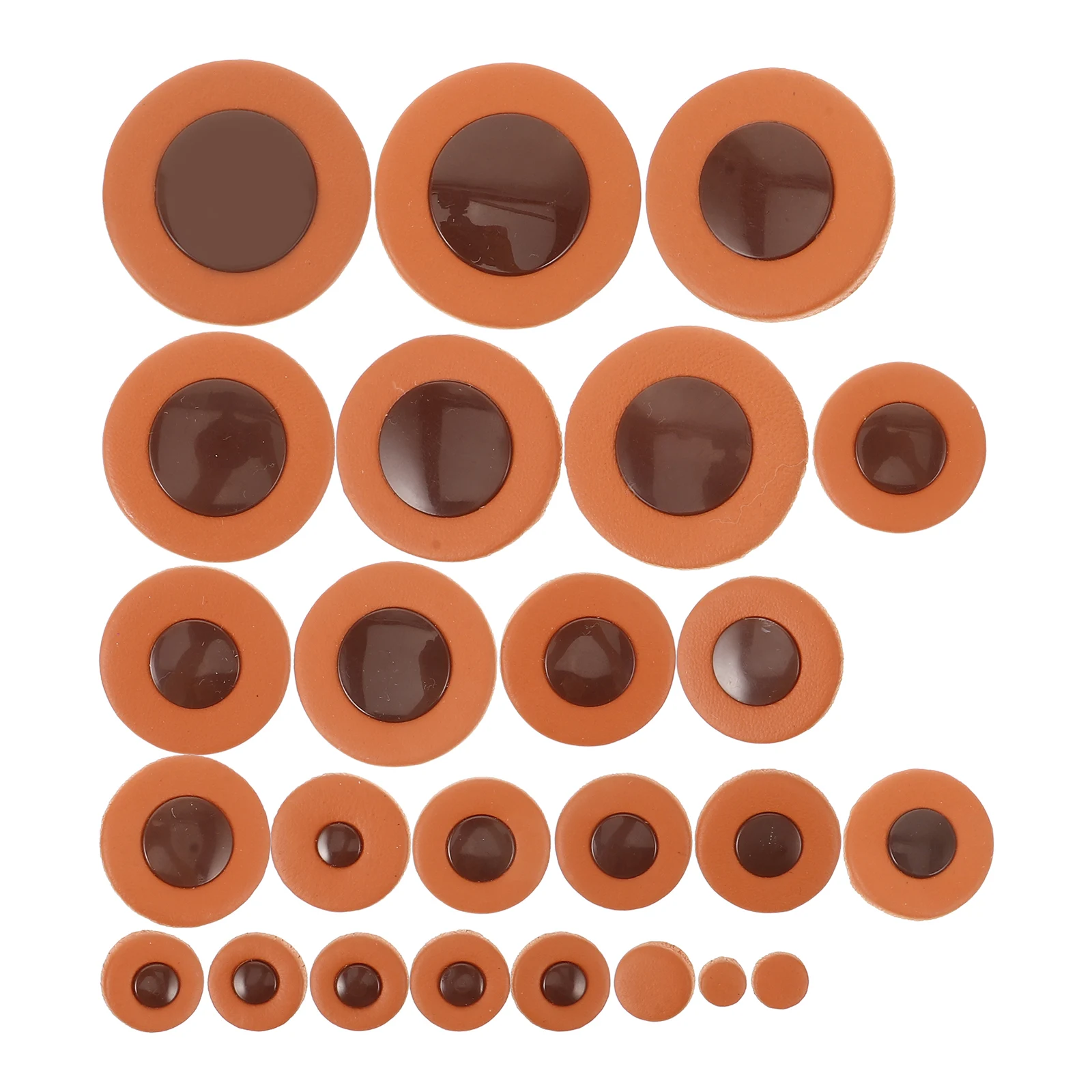 

25pcs Leather Saxophone Key Pad Repair Tools Improving Sound Quality Sealing Minimizing Air Leaks Musicians Maintenance Parts