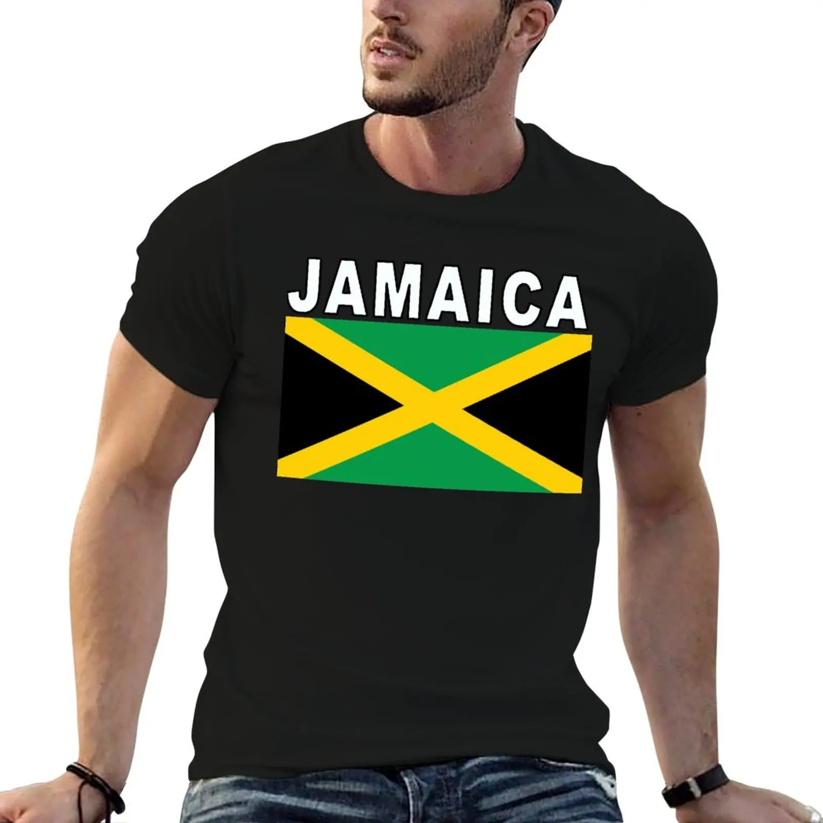 

Jamaica National Soccer Game Shirt T-Shirt t shirt man casual t shirts for man cotton T-Shirt