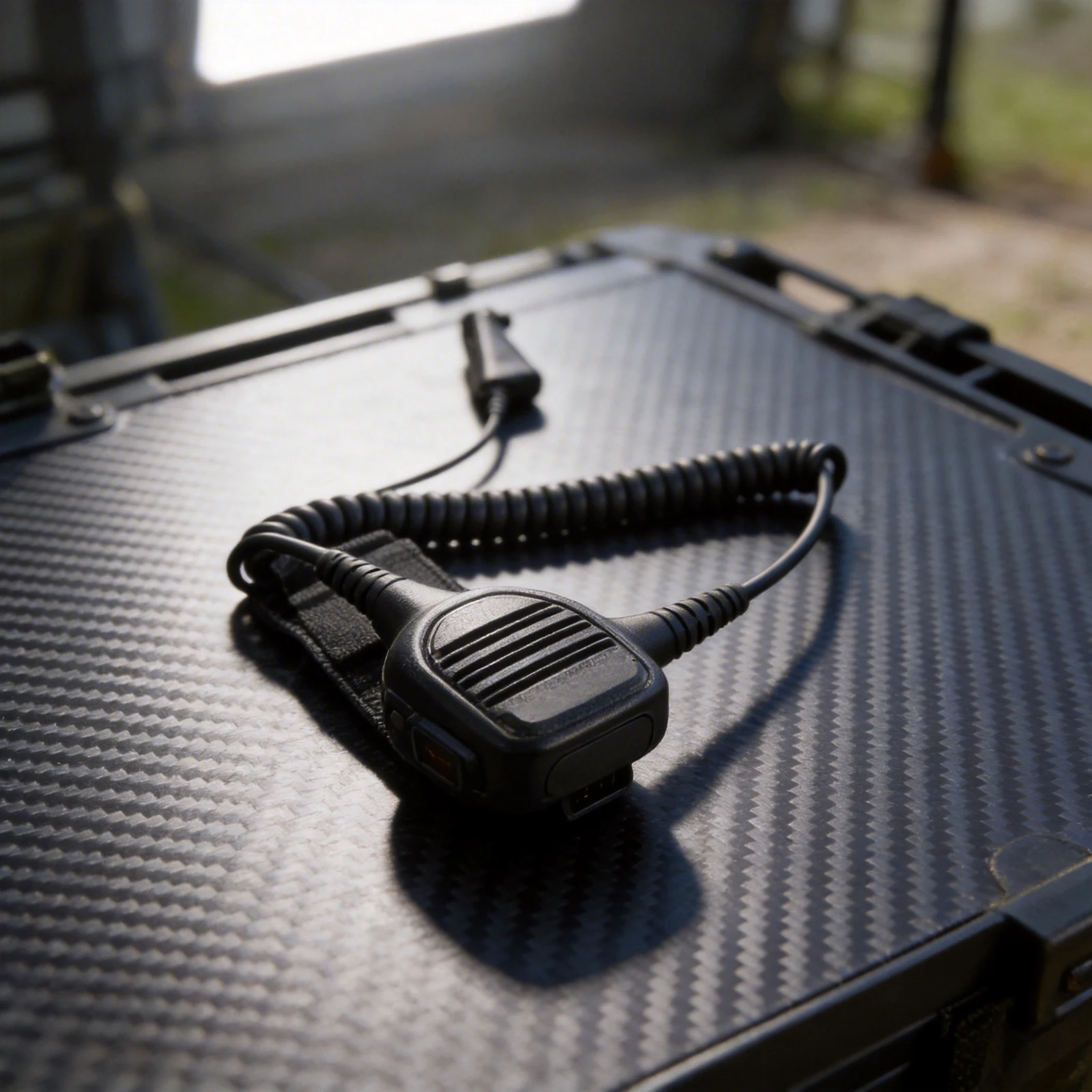 

Radio PTT Button Black Speaker Mic Reinforced Cables Waterproof Shell Anti-fall Dust-proof For APX8000 For XPR6550