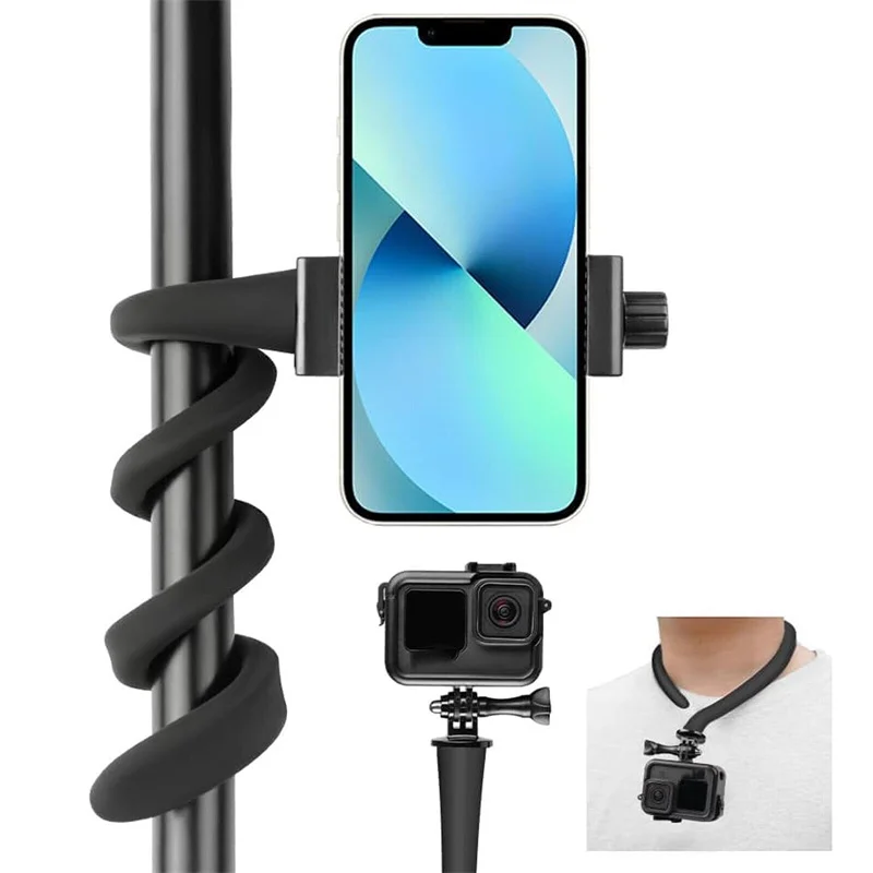 Flexibele beugel Mount Action Camera Mount voor Insta360 Action Camera Octopus Statief Telefoonhouder Clip Stand
