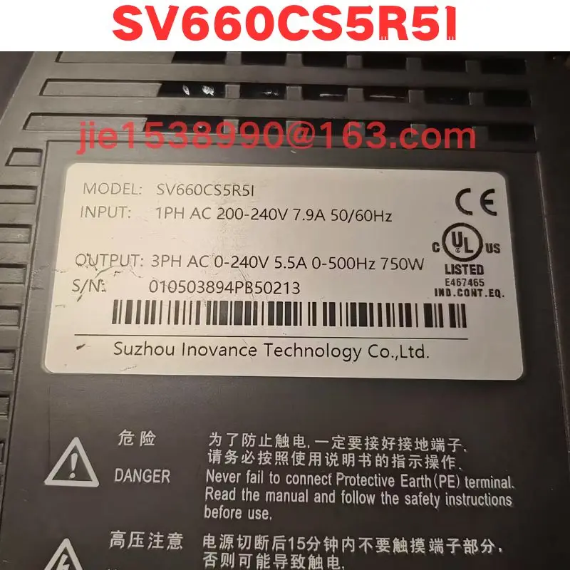Used Servo Driver SV660CS5R5I Normal Function Tested OK